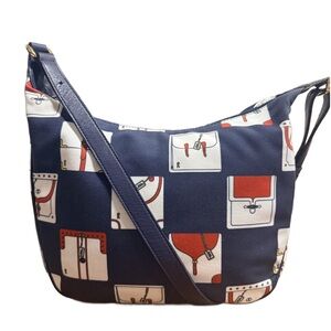 Roberta di Camerino Navy Printed Crossbody Bag